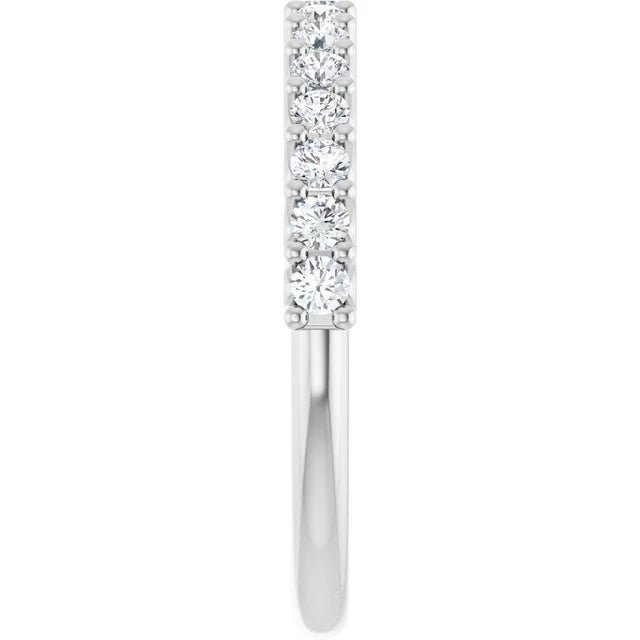 14K Yellow Gold 1/2 CTW Lab-Grown Diamond Anniversary Band - DIAMOND FACTORY