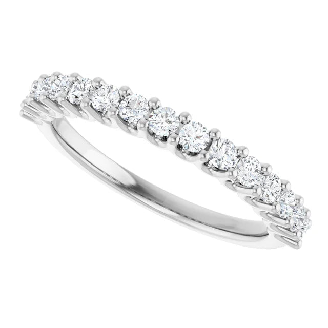 14K Yellow Gold 1/2 CTW Lab-Grown Diamond Anniversary Band - DIAMOND FACTORY