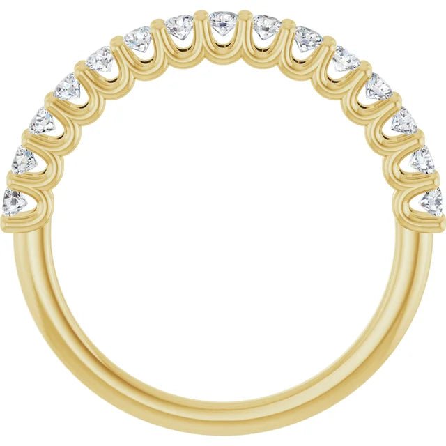 14K Yellow Gold 1/2 CTW Lab-Grown Diamond Anniversary Band - DIAMOND FACTORY