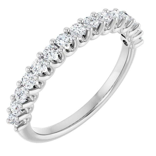 14K Yellow Gold 1/2 CTW Lab-Grown Diamond Anniversary Band - DIAMOND FACTORY