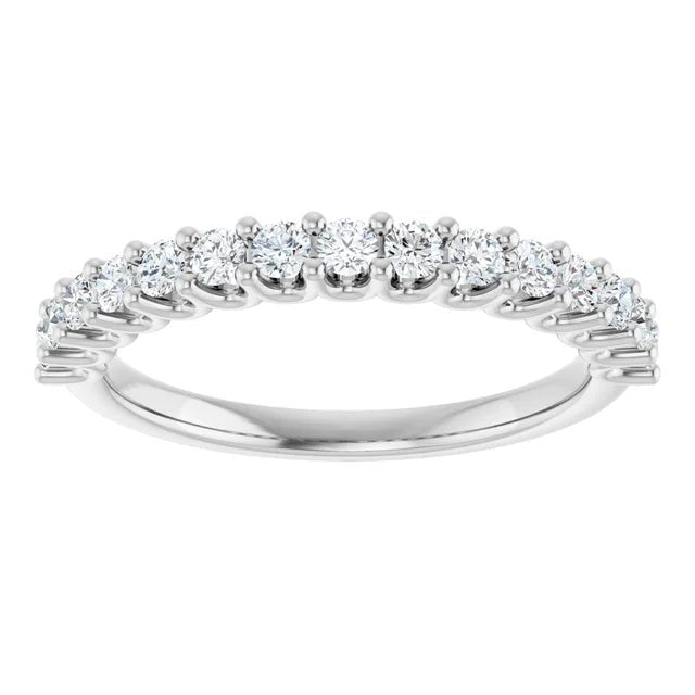 14K Yellow Gold 1/2 CTW Lab-Grown Diamond Anniversary Band - DIAMOND FACTORY