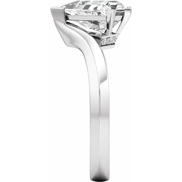 14K Yellow Gold 1 CTW Lab-Grown Diamond Engagement Ring