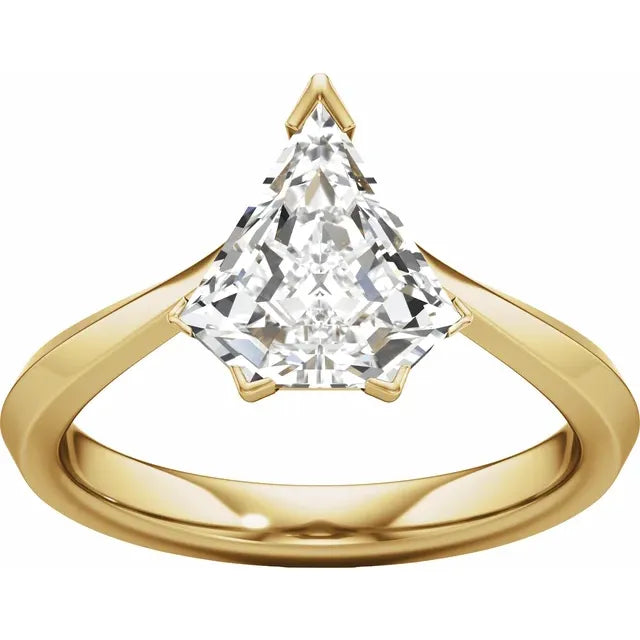 14K Yellow Gold 1 CTW Lab-Grown Diamond Engagement Ring