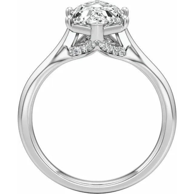 14K Yellow Gold 1 1/6 CTW Dutch Marquise Engagement Ring