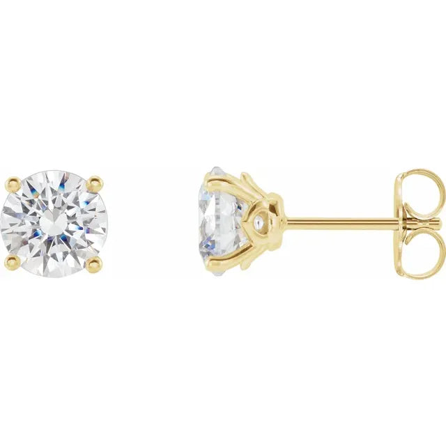 14K White Gold Diamond Stud Earrings – 1.00 CTW