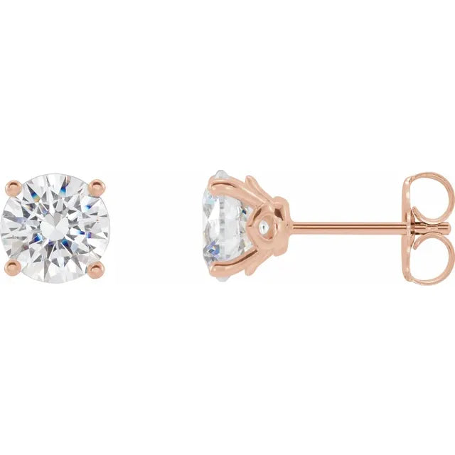 14K White Gold Diamond Stud Earrings – 1.00 CTW