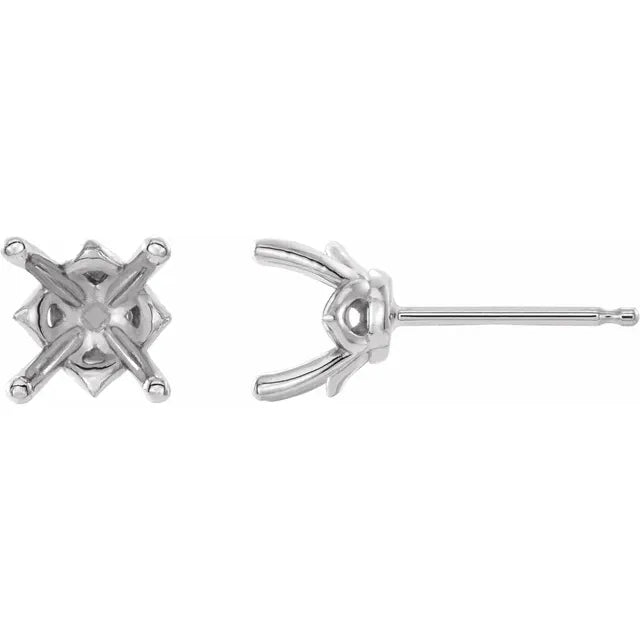14K White Gold Diamond Stud Earrings – 1.00 CTW