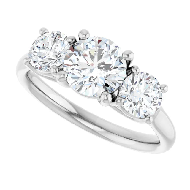 14K Yellow Gold 1 3/4 CTW Lab-Grown Diamond Engagement Ring