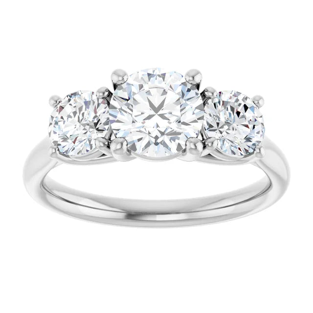 14K Yellow Gold 1 3/4 CTW Lab-Grown Diamond Engagement Ring