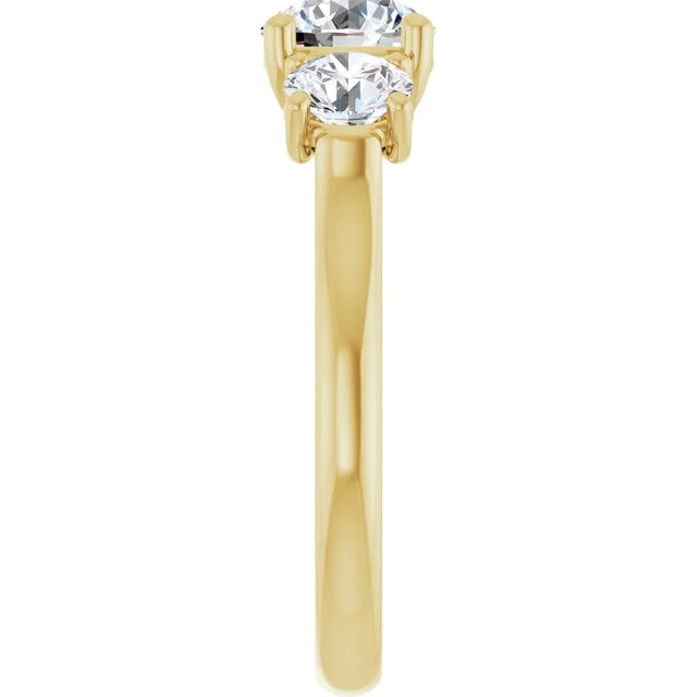 14K Yellow Gold 1 3/4 CTW Lab-Grown Diamond Engagement Ring