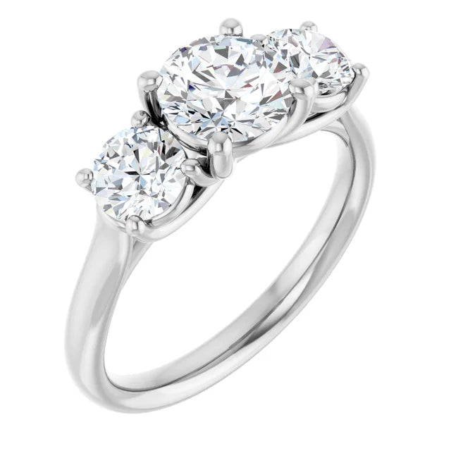14K Yellow Gold 1 3/4 CTW Lab-Grown Diamond Engagement Ring