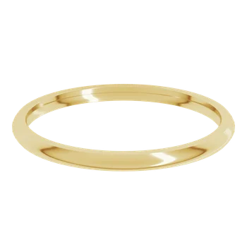 10K Yellow Gold Comfort Fit Lightweight Wedding Band – 1.5mm