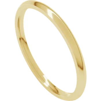 10K Yellow Gold Comfort Fit Lightweight Wedding Band – 1.5mm