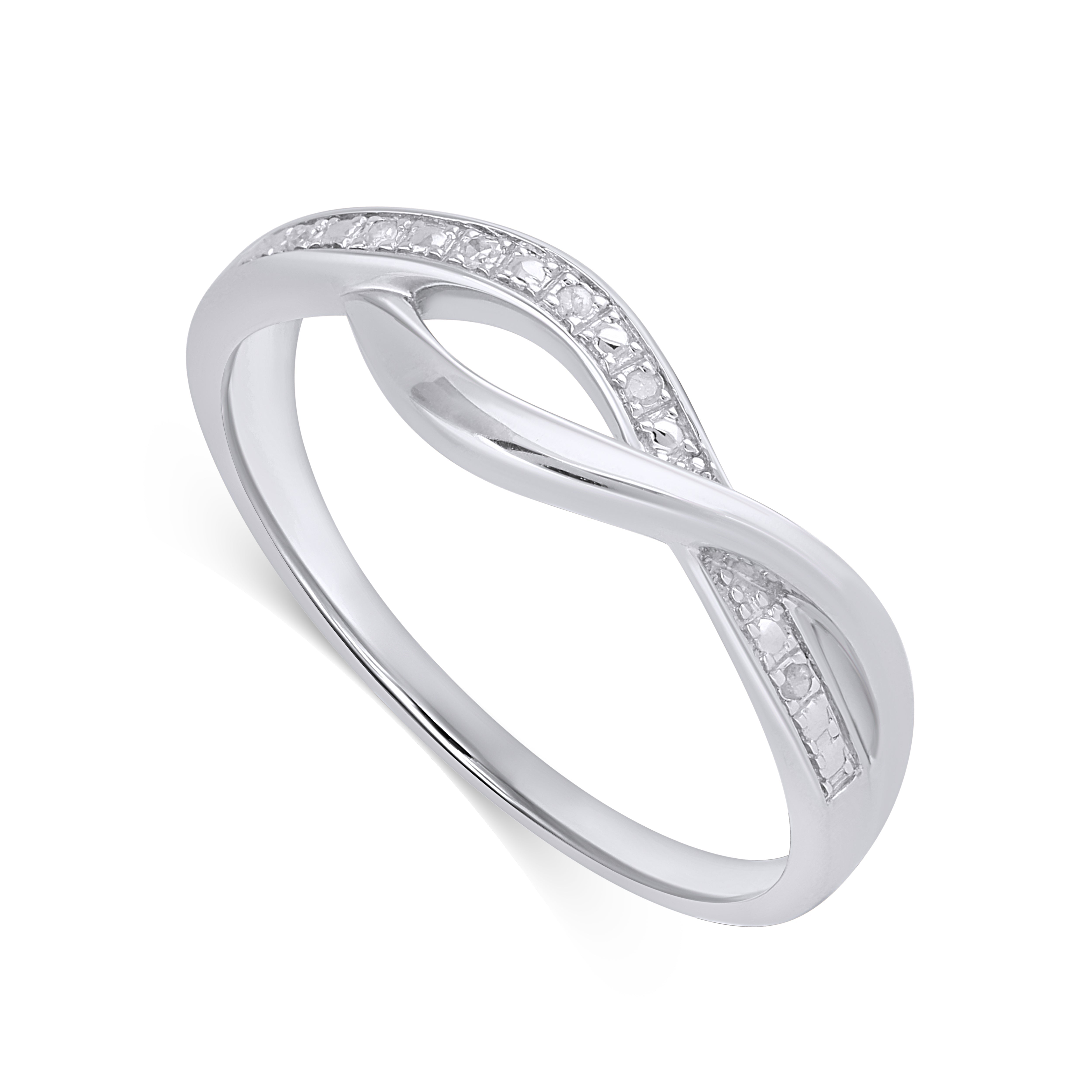 925 SS 0.03CT D - LADIES BAND - DIAMOND FACTORY