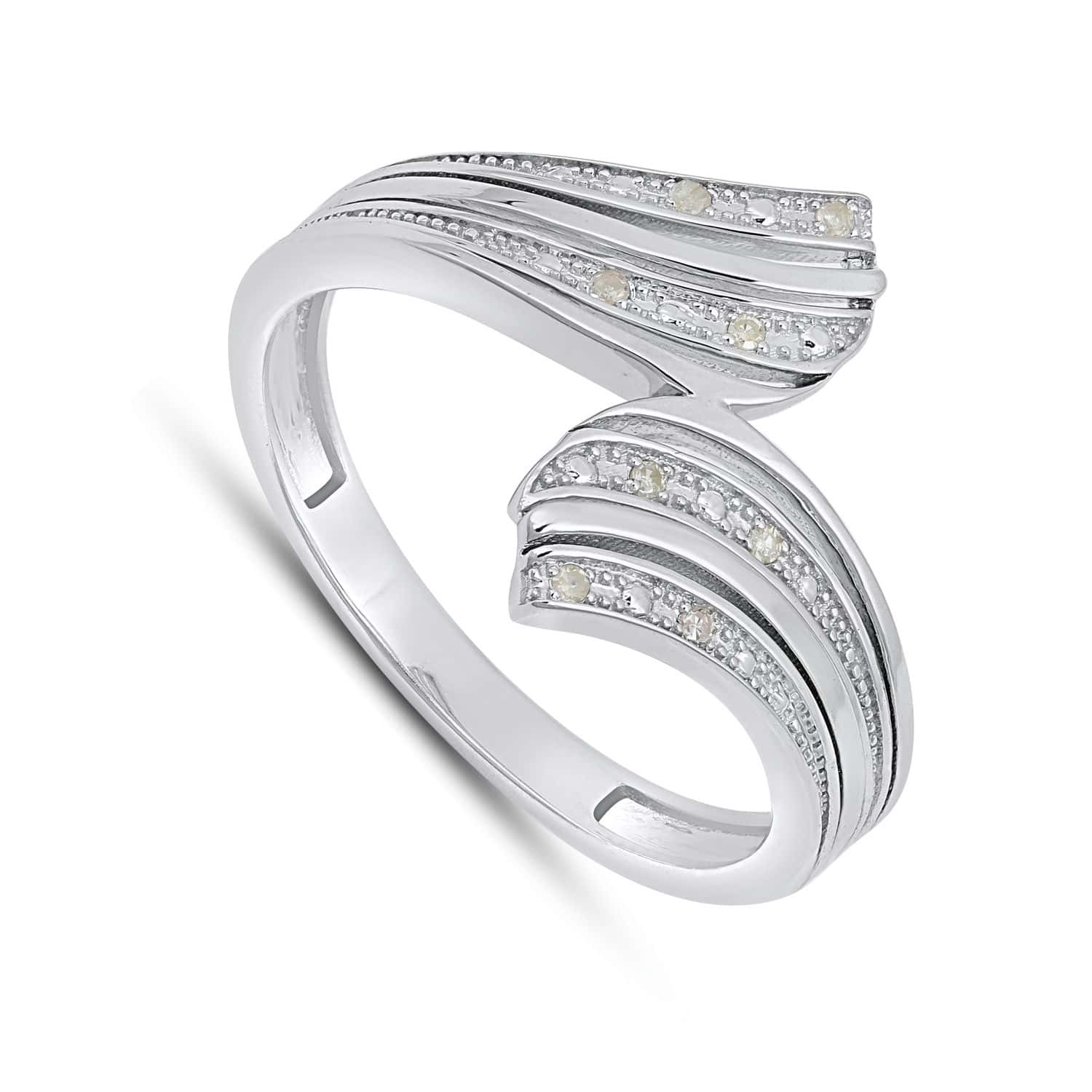 925 SS 0.03CT D - LADIES RING - DIAMOND FACTORY
