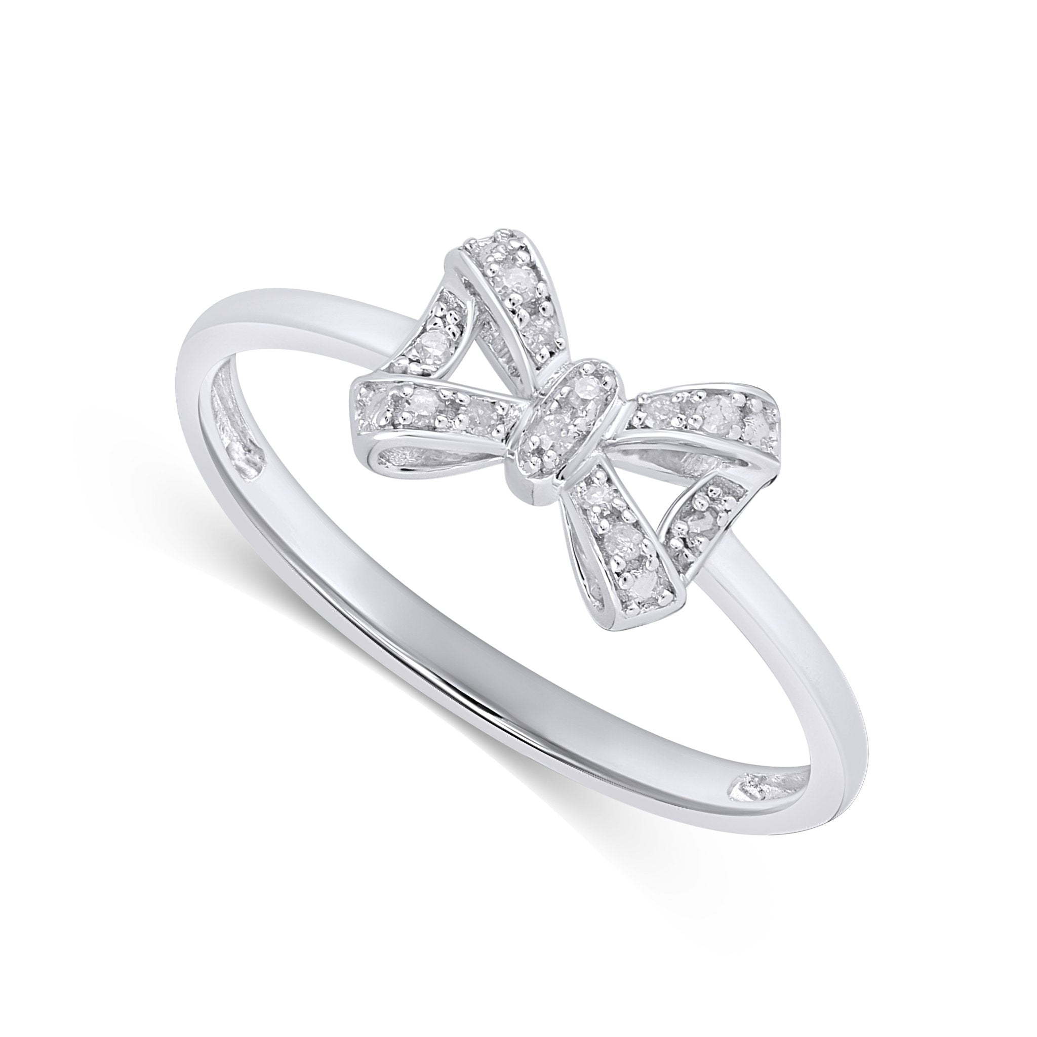 925 SS 0.05CT D - LADIES RING - DIAMOND FACTORY