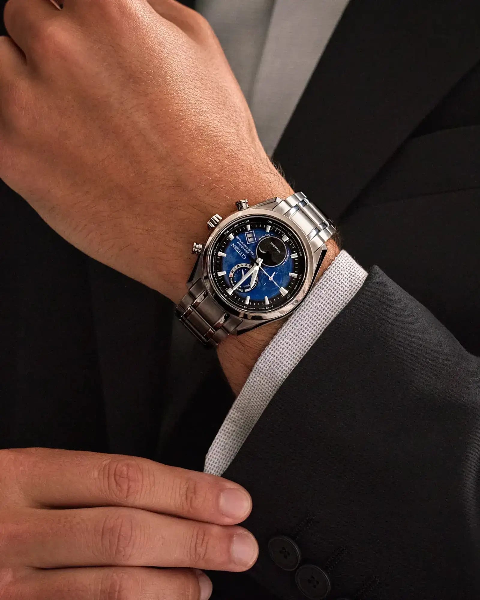Tsuki-yomi A-T Atomic Timekeeping / Super Titanium™