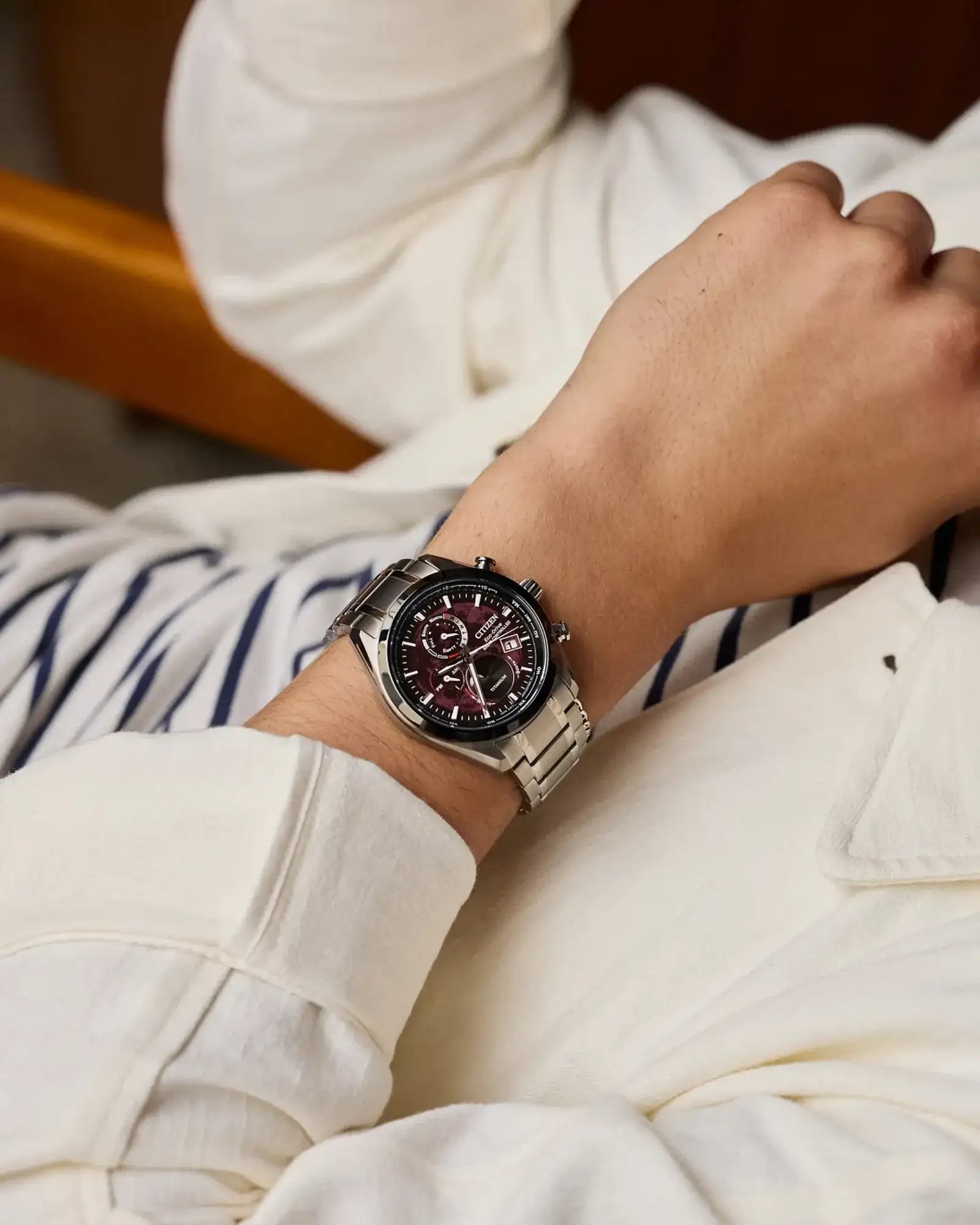 Tsuki-yomi A-T Atomic Timekeeping / Super Titanium™