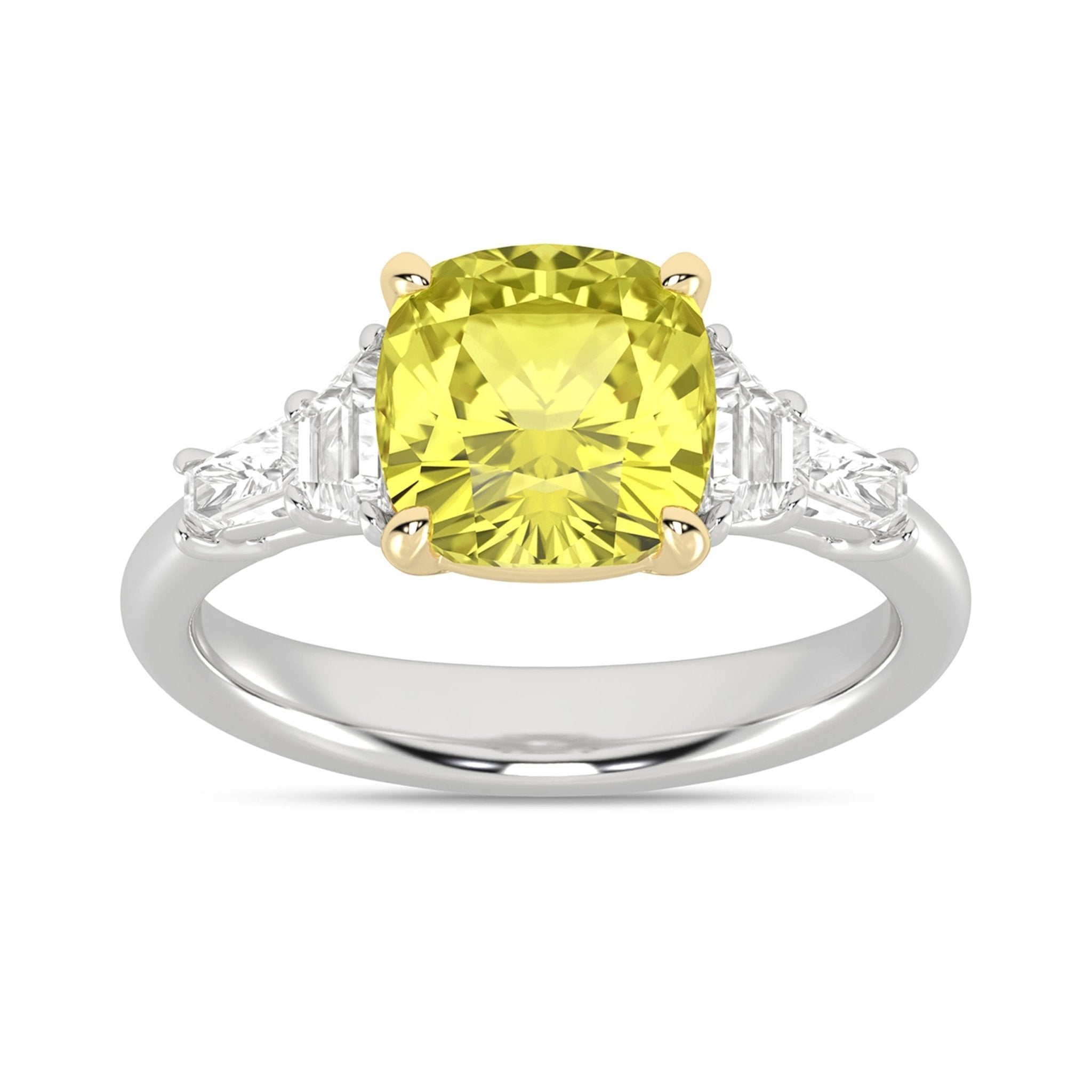 Certified Lab Grown 14K 4.00CT Diamond Engagement Ring - DIAMOND FACTORY