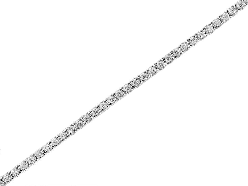EFFY 14K WHITE GOLD DIAMOND BRACELET - DIAMOND FACTORY