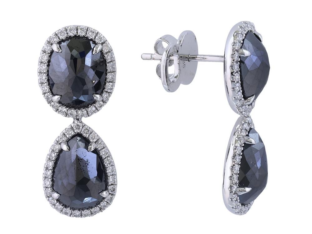 EFFY 14K WHITE GOLD EARRINGS - DIAMOND FACTORY