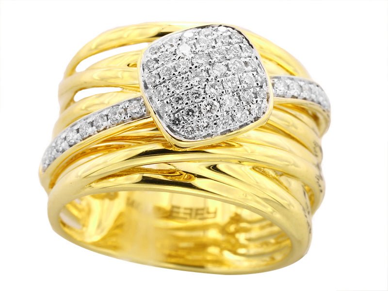 EFFY 14K YELLOW GOLD DIAMOND RING - DIAMOND FACTORY
