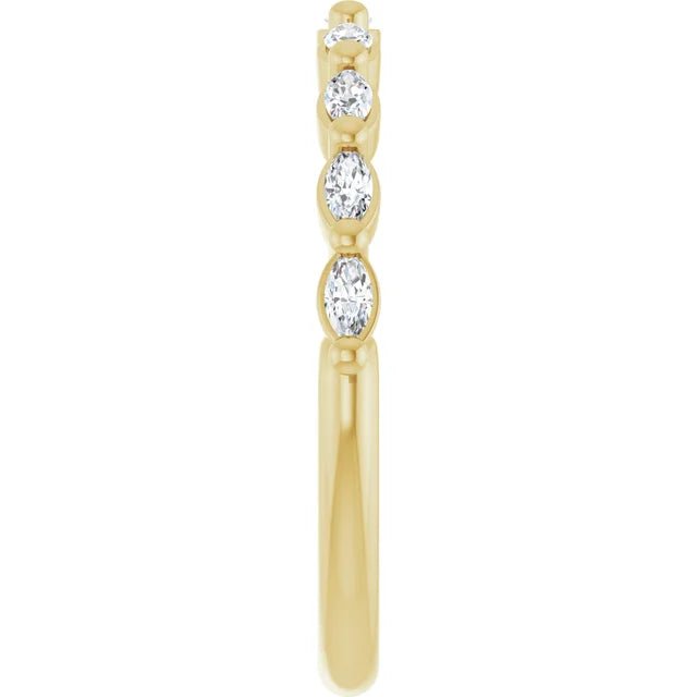 Lab-Grown Diamond Anniversary Band-14K Yellow Gold - DIAMOND FACTORY
