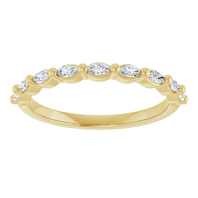 Lab-Grown Diamond Anniversary Band-14K Yellow Gold - DIAMOND FACTORY