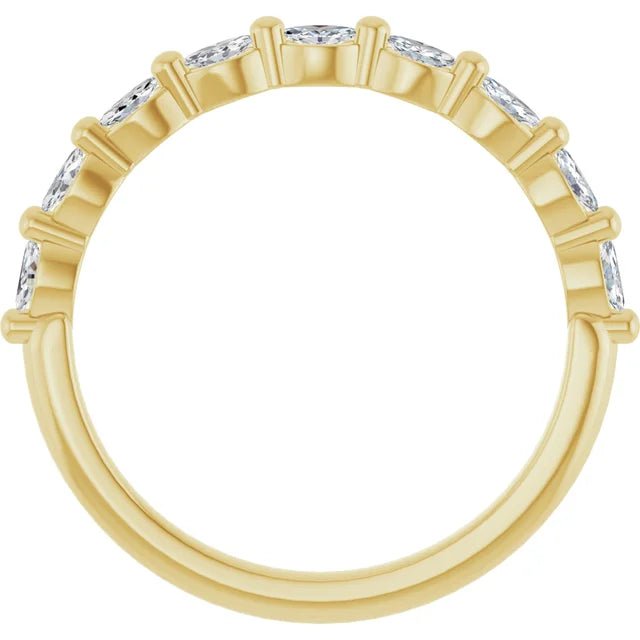 Lab-Grown Diamond Anniversary Band-14K Yellow Gold - DIAMOND FACTORY