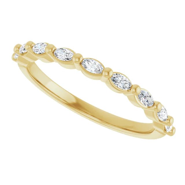 Lab-Grown Diamond Anniversary Band-14K Yellow Gold - DIAMOND FACTORY
