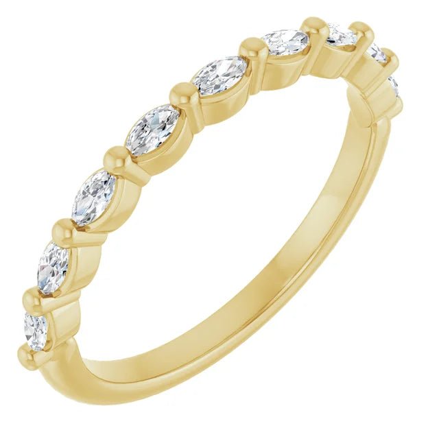 Lab-Grown Diamond Anniversary Band-14K Yellow Gold - DIAMOND FACTORY