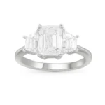 3.20CT Emerald Cut Diamond Ring (08006)